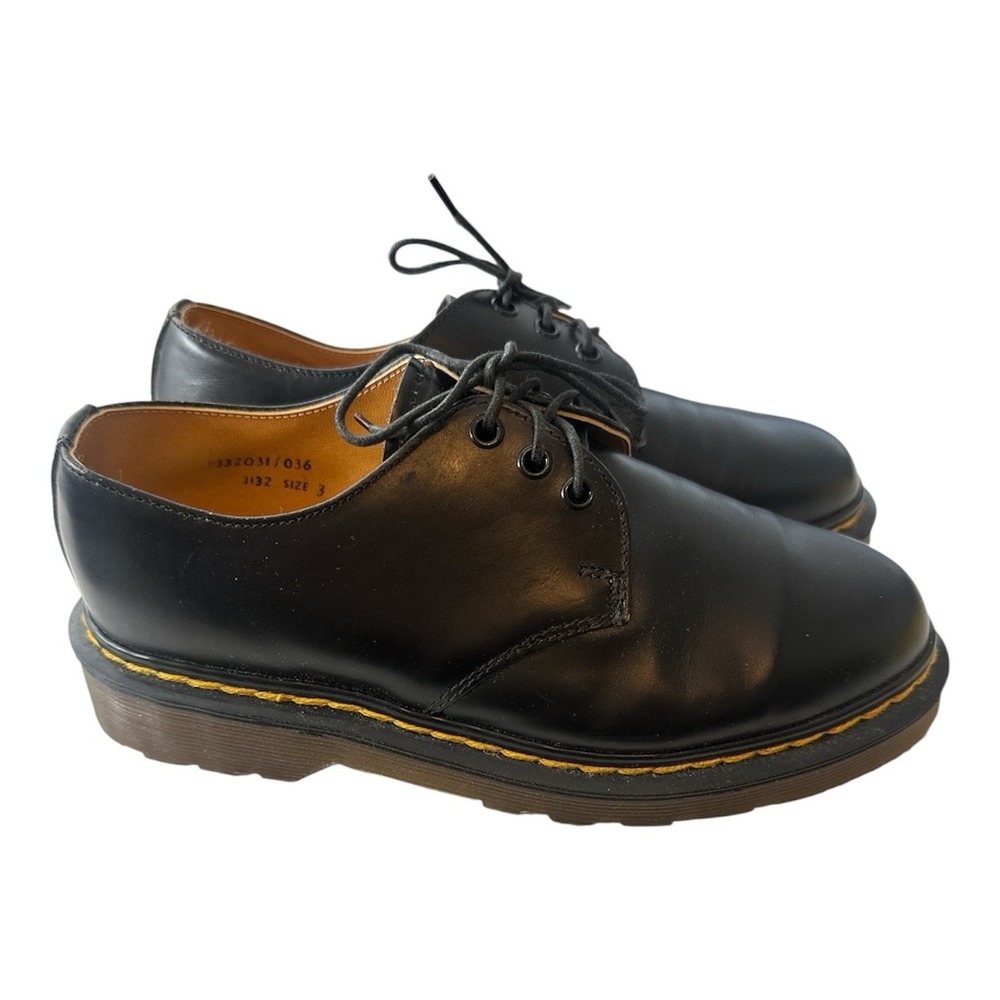 DR MARTENS BLACK 1461‎  SMOOTH LEATHER OXFORD SHOES SIZE UK 3 US 5 Eu 36